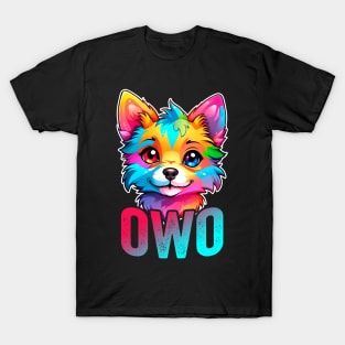 Furry Fandom OwO Cute Fursona Anthro Art T-Shirt